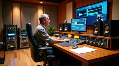 Audio engineer in a studio working on mastering software, illustrating how much does it cost to master a song.